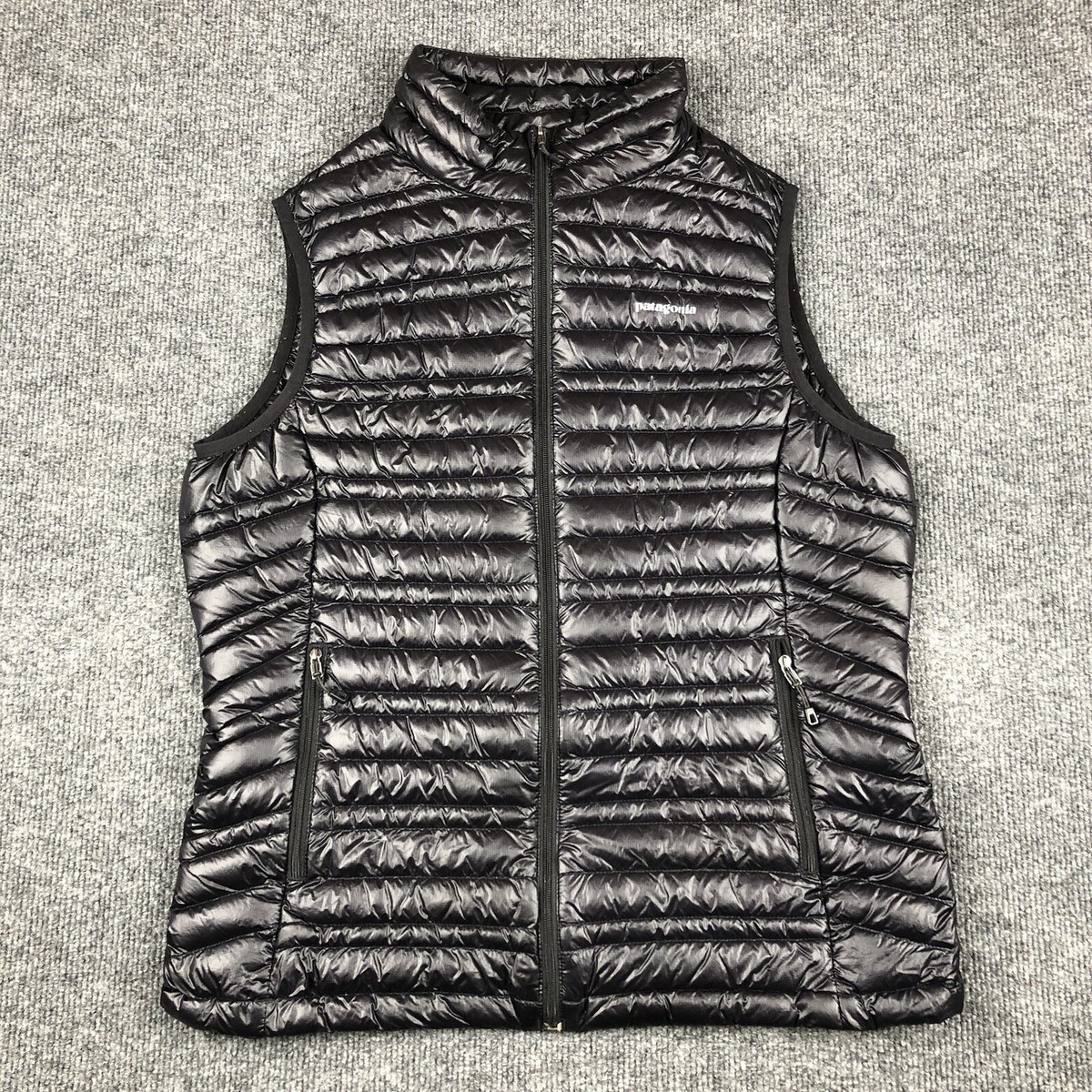 Patagonia Ultralight Down Vest Womens Medium Black Puffer