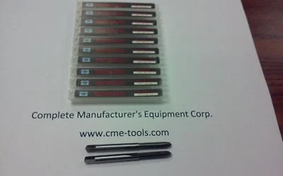 CME Spiral Point Taps 10pcs #8-32 plug 2flute M2 high speed steel #SPT-8-32-new