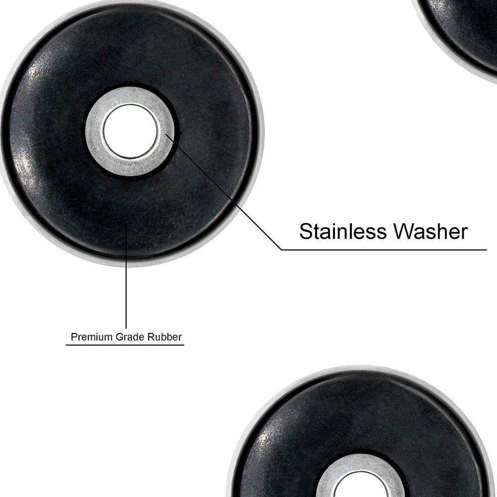 20x Rubber Cutting Board Feet 1" Non Slip Bumper Pads Furniture