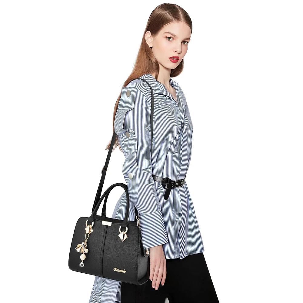 Lederhandtasche Seitenansicht