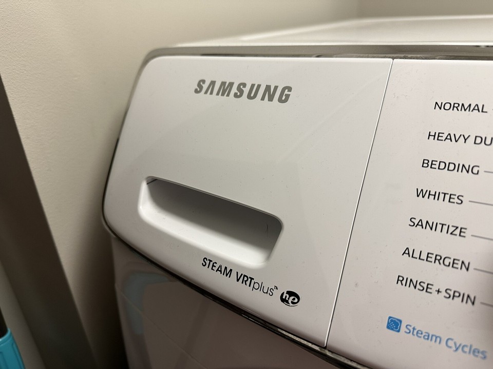 Machine Washable Emblem CHROME Samsung Washing Machine Dryer Stove Replacement Badge Decal ...