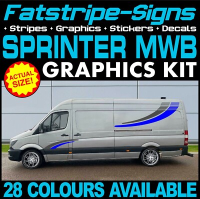 to fit MERCEDES SPRINTER MWB CAMPER VAN MOTORHOME GRAPHICS