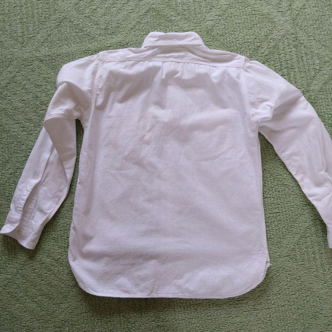 【別注】POST × WAREHOUSE/ Chambray White Warehouse Chambray Shirt White Cotton Size 34 Used From