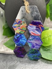 6 PC 1" 25mm Hexagon Fridge Classroom Board Magnet Set New Free Ship 65