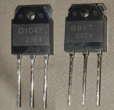 2SB817 + 2SD1047 Pair Transistors B817 + D1047 PNP+NPN 100W 12A 160V US Original
