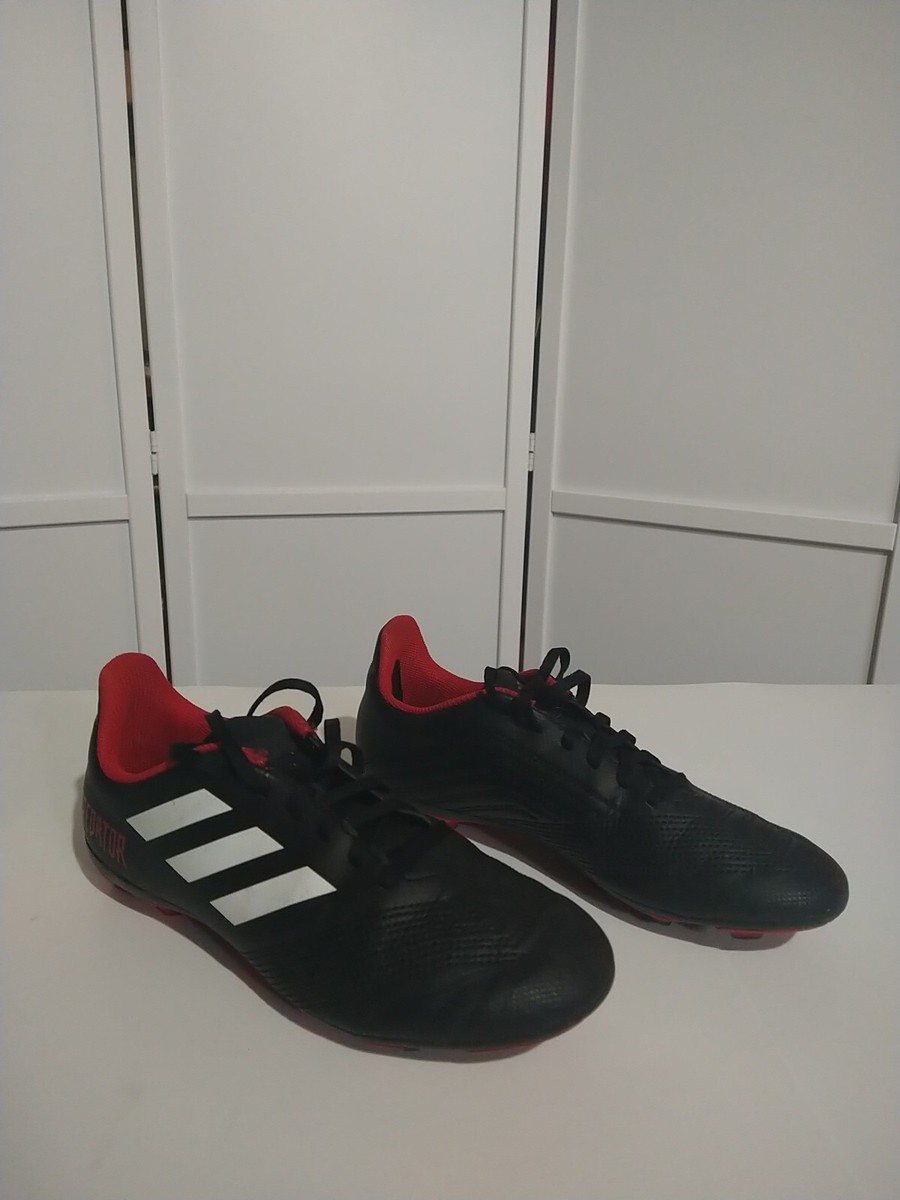 Pre Owned Adidas Predator Unisex Soccer ⚽ Cleats Size 6 Black Red