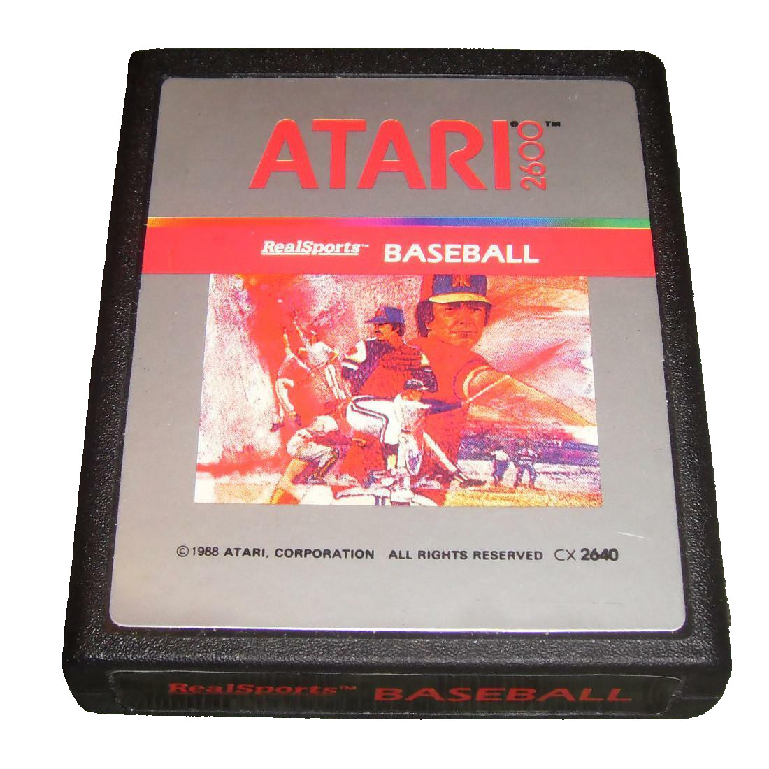 Import USA : REALSPORTS BASEBALL NTSC pour Atari 2600 silver