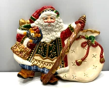 Fitz and Floyd Jolly Ole St. Nick Candy Dish