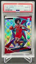 2019-20 Coby White Cosmic Revolution /100 RC Rookie PSA 10 Gem Mint Panini #106