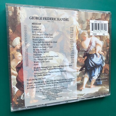 Handel MESSIAH (Highlights) Oratorio CD Mackerras Harwood Baker