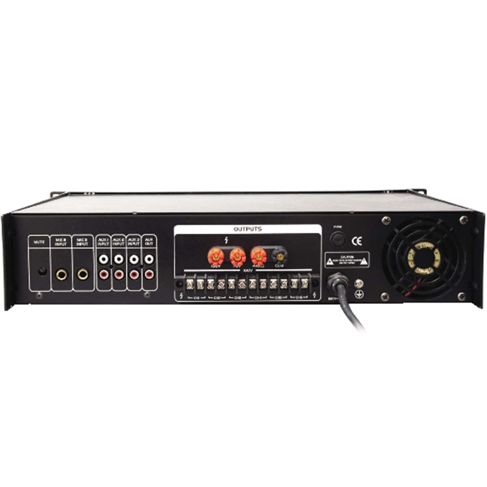 IMPIANTO AUDIO FILODIFFUSIONE AMPLIFICATORE USB 6 ZONE SEPARATE GBC 61611240 - Immagine 2 di 2