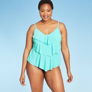 light blue tankini top
