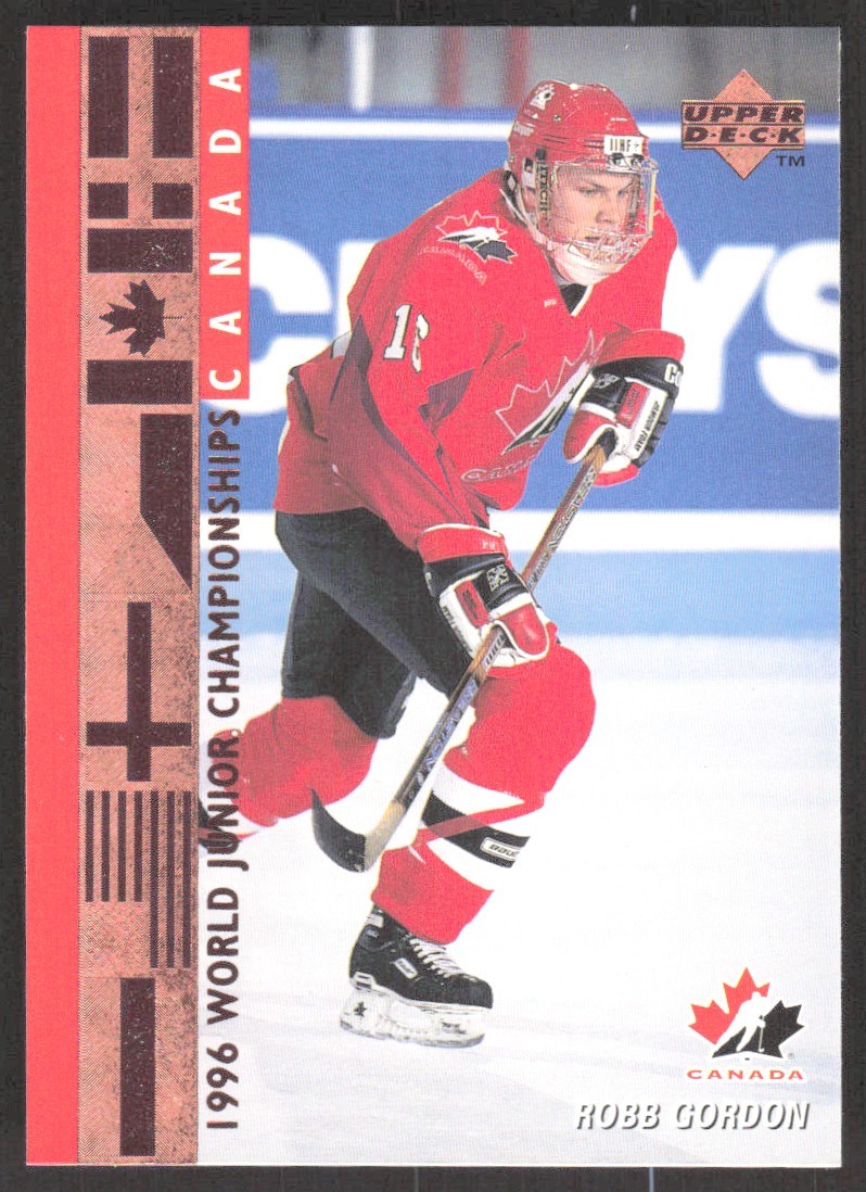 1995-96 Upper Deck #538 Robb Gordon Rookie Canada