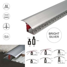 Aluminium Adjustable Height Carpet Door Threshold Strip 40mm with Easy Clip TTG 