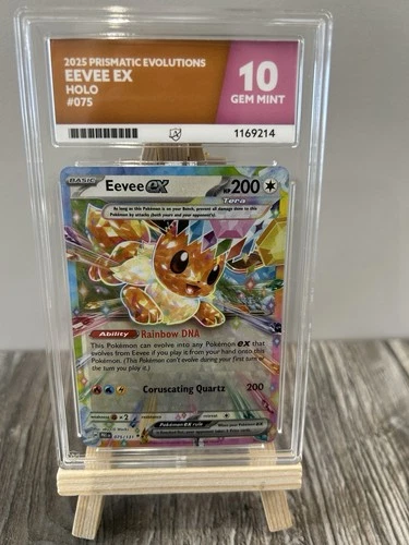 Eevee ex 075/131 Ace 10 Graded Gem Mint Pokemon Card / Slab