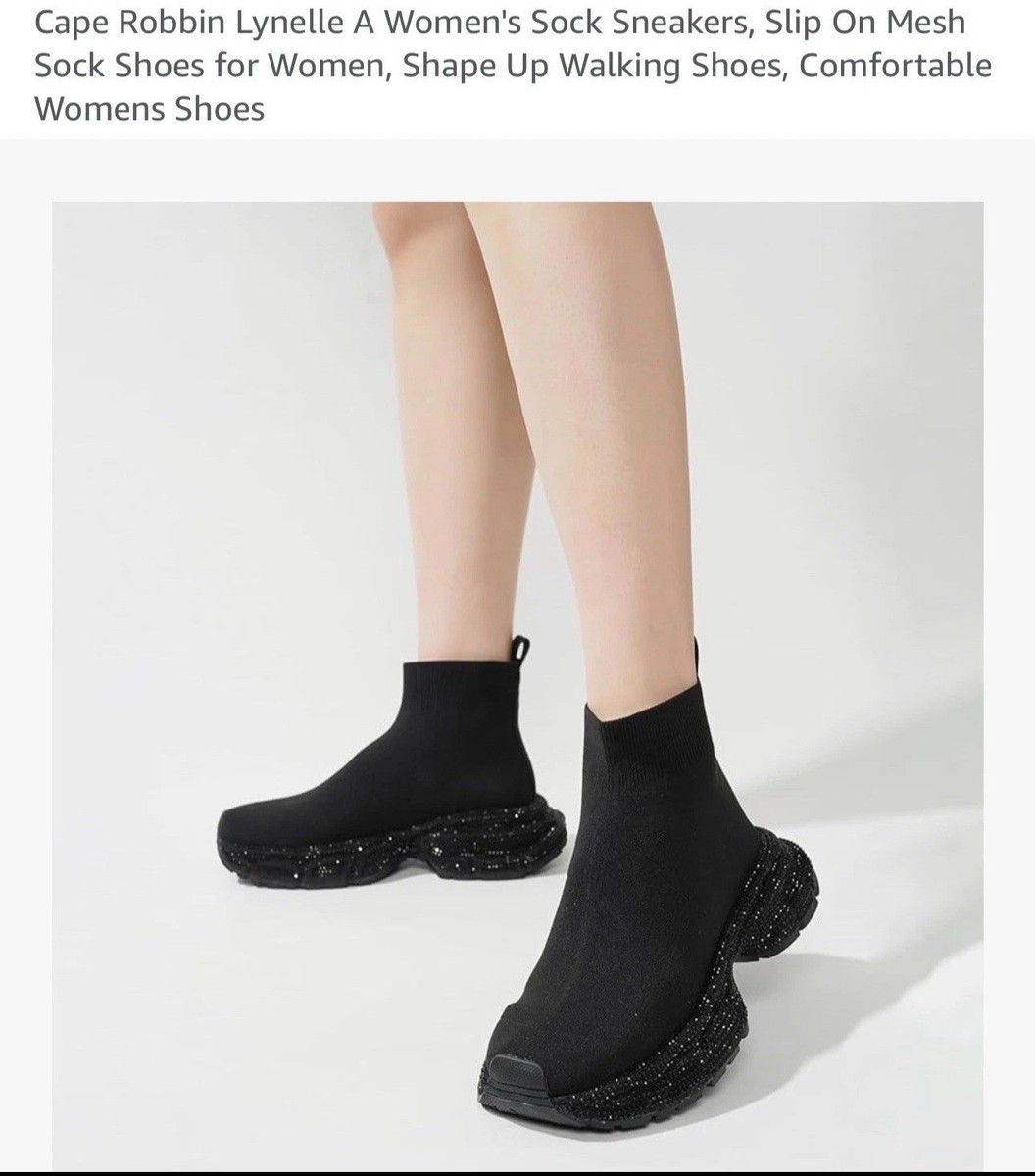 Cape Robbin Lynelle Women's Sock Sneakers Slip On Sock Shoes for