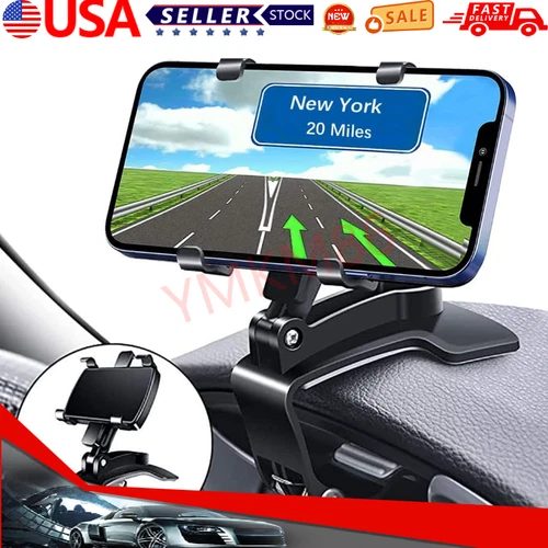 Universal 360° Car Phone Mount Holder For Cell Phone Samsung Galaxy iPhone