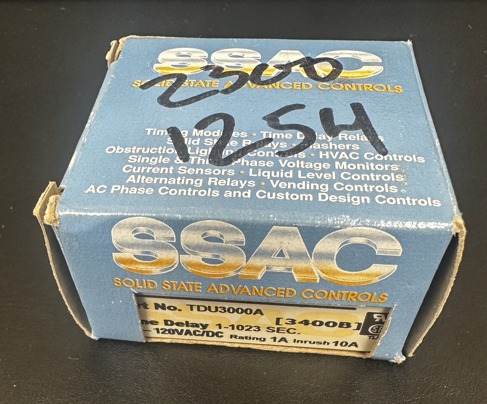 Solid State Delay-On-Make Timer Relay, 1-1023 Seconds, TDU3000A, 1A Rating