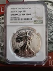 2019-W Pride of Two Nations American Eagle Enhanced Reverse Proof NGC PF68