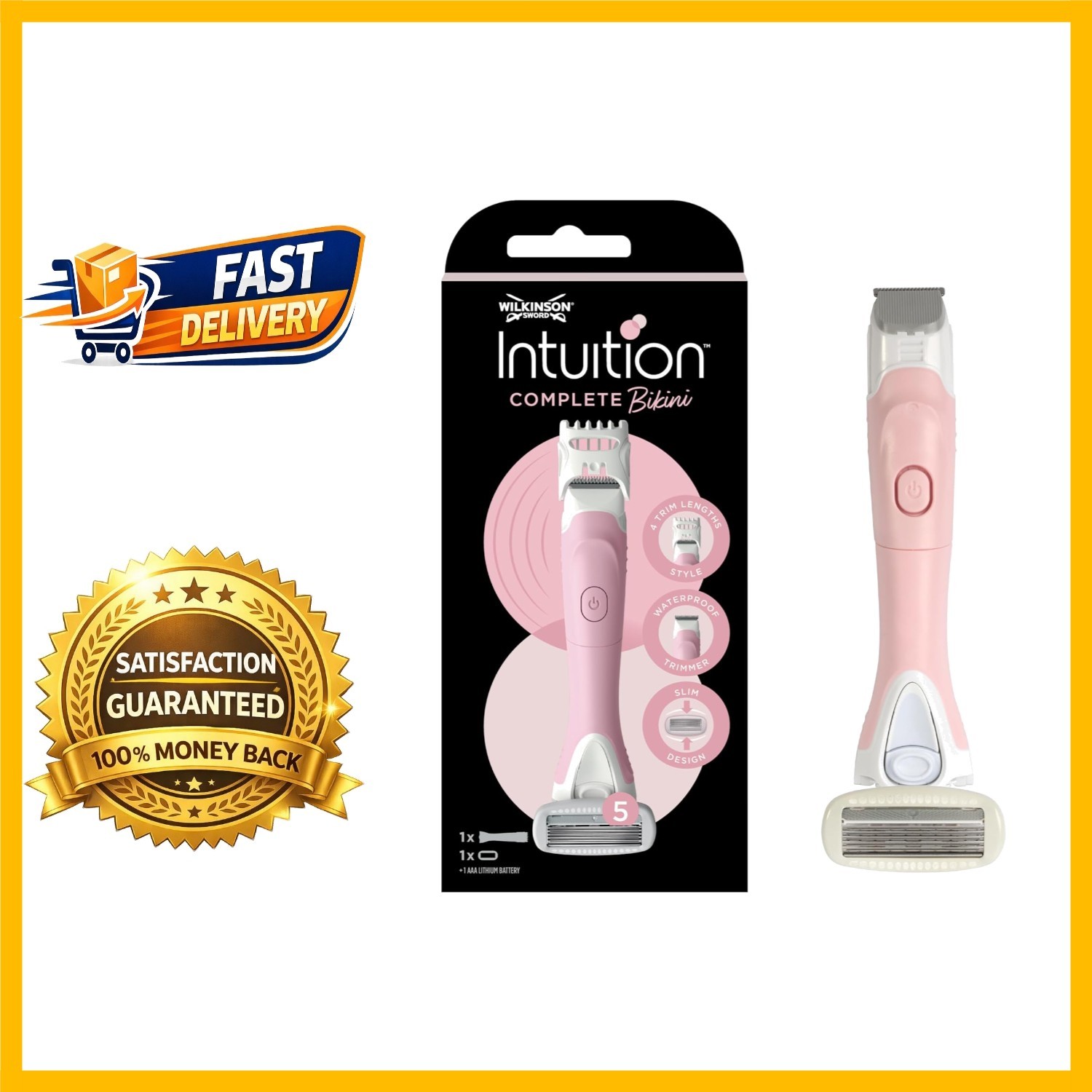 Rasoir Intuition Complete Peau Sensible Rasage Féminin Corporel Doux et Sûr
