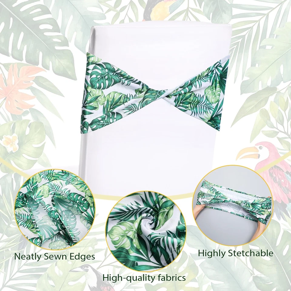 48 эластичных стула чехол пояса с 6 дорожки для стола 6 x 14 дюймов эластичный стул B... - Изображение 4 из 4