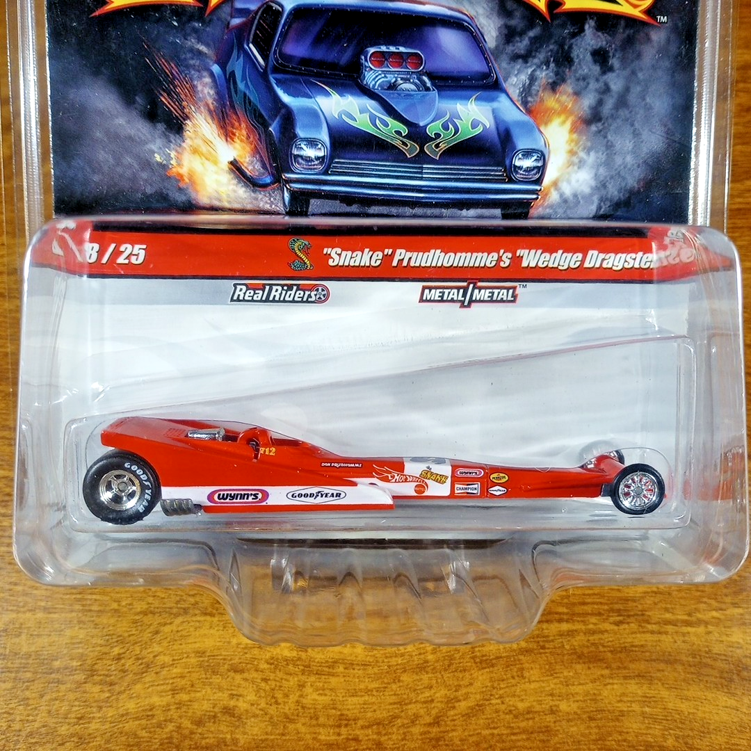 Hot Wheels Drag Strip Demons Snake Prudhomme's Wedge Dragster Red
