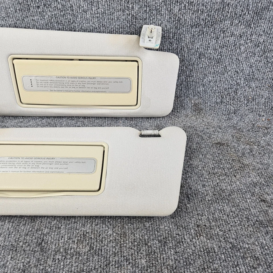 Par de parasoles gris pasajero conductor Mercedes-Benz E320 W210 1996-2002 OEM Foto 3 de 4