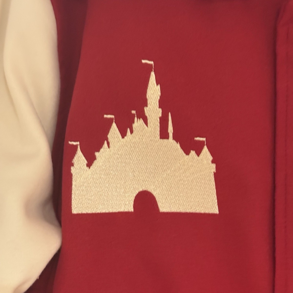 M Disney Parks 2025 Disneyland Red Maroon Mickey Sailor Varsity