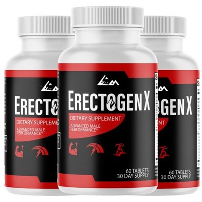 ErectogenX Male Performance Maximum Strength Supplement - 3 Bottles