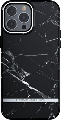 Richmond & Finch iPhone 13 Pro Max Hülle Slim Drop Getestet Designer Schwarz Marmor
