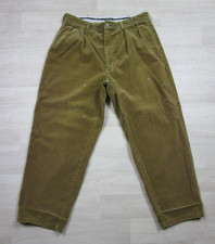   Polo Ralph Lauren Andrew Pant Corduroy Trousers Men  s 33x27 Tan Pleated Vintage