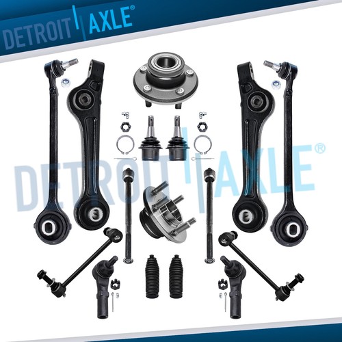 Rack And Pinion Front Upper & Lower Control Arm Wheel Hub Kit For Chevy Gmc 2wd