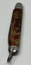 1953 Queen Elizabeth II Coronation Pen Knife Richards Sheffield Lamp Post Stamp