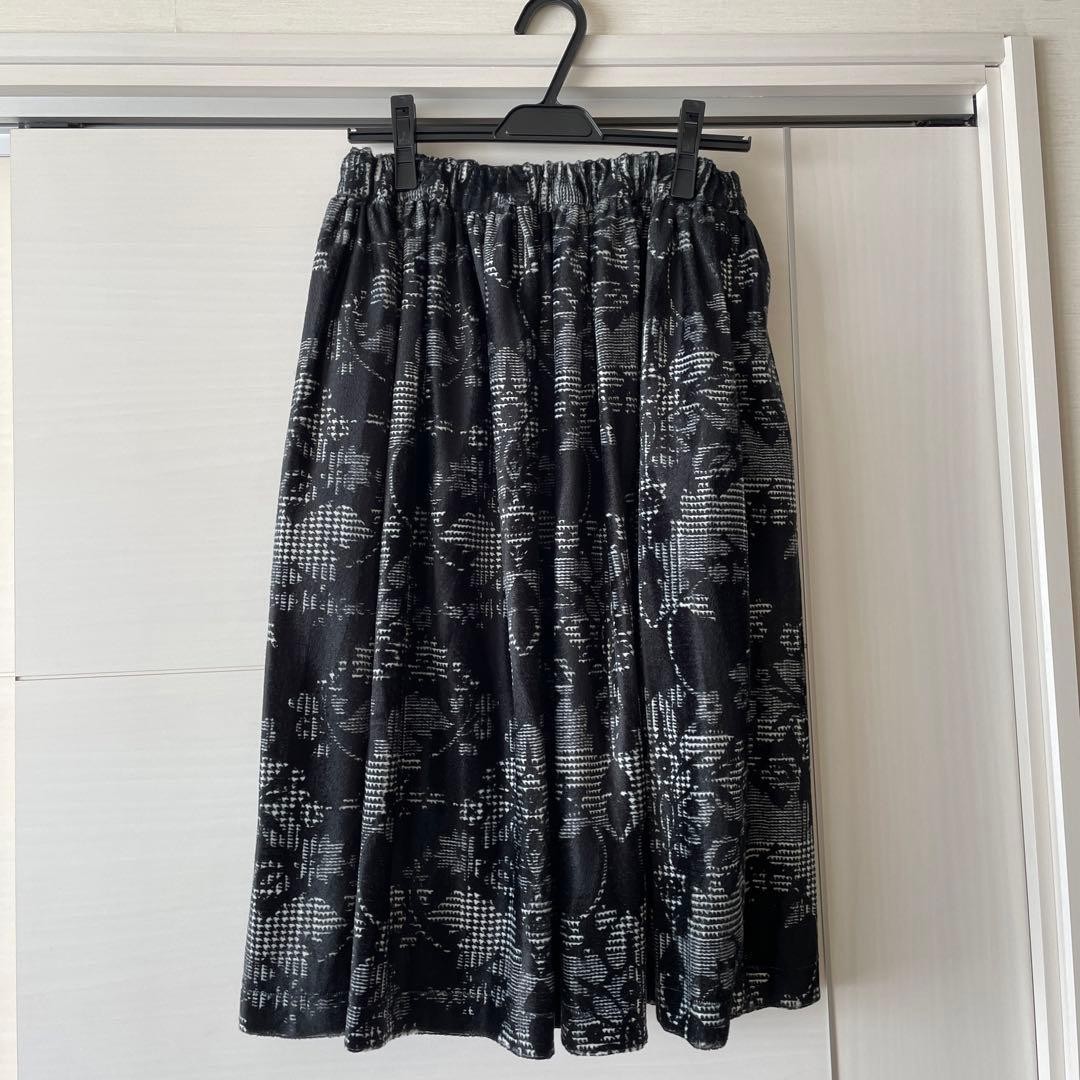 COMME des GARÇONS COMCOM Brushed Patterned Skirt … - image 1