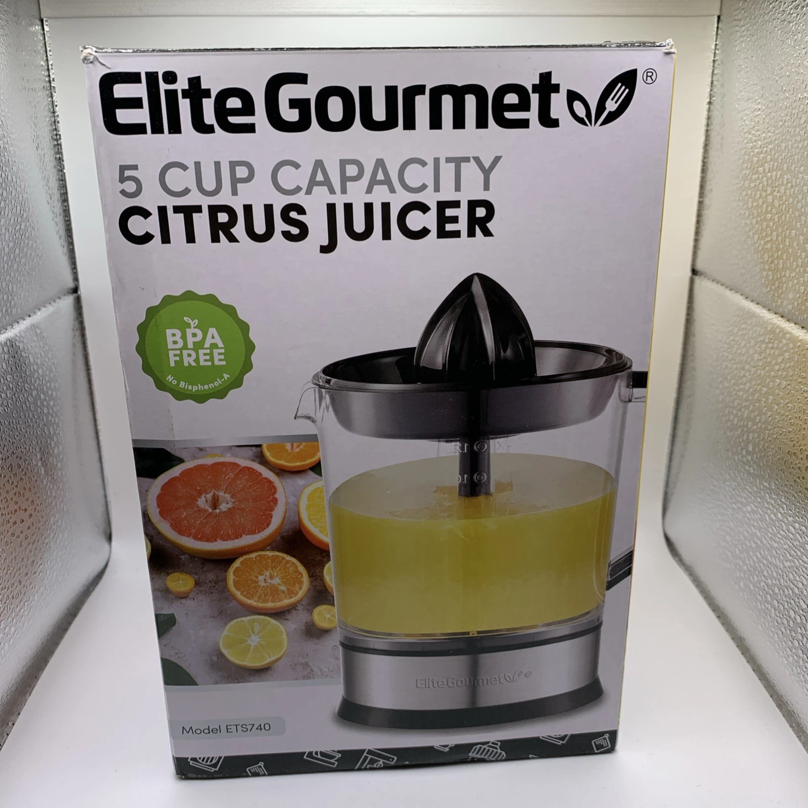 Electric Citrus Juicer BPA-Free Stainless Steel 1.2L Portable Pulp Control