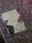 3=🔥🔥🔥 Lion King .999 Fine German Silver Bar 1 oz Troy Ounce Three Bars🔥🔥🔥