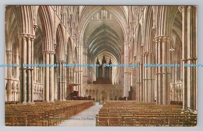 R794778 Lincoln Cathedral The Nave Photochrom London Tunbridge Wells Celesque Se