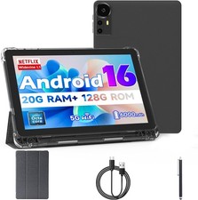 Android 16 Tablet 10 inch Tablets, 20GB RAM 128GB ROM 2TB E