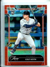 Colt Keith 2024 Panini Three And Two Orange #d 16/25 SP Rookie # 28 Tigers