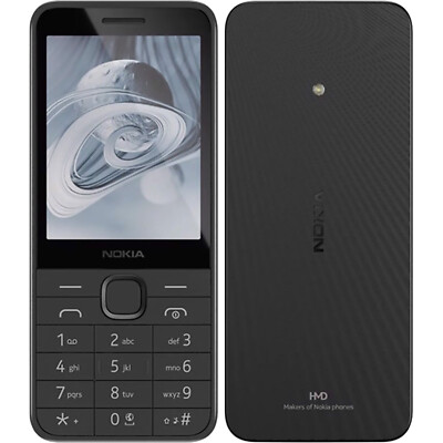 Nokia 215 4G (2024) Schwarz 128MB + 64MB Dual-SIM Factory Unlocked SIMFree NEU