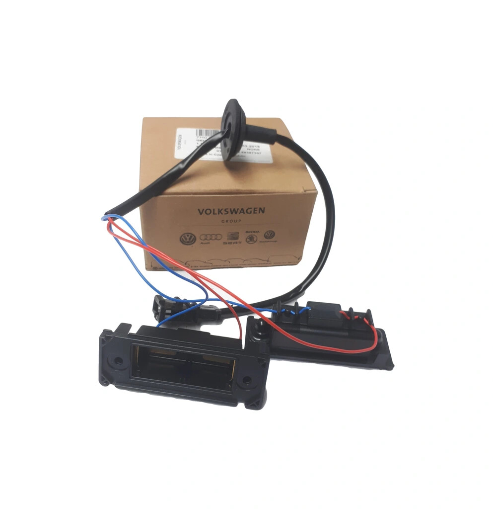 ORIGINAL VW 7H0827740 housing + license plate light set for CADDY