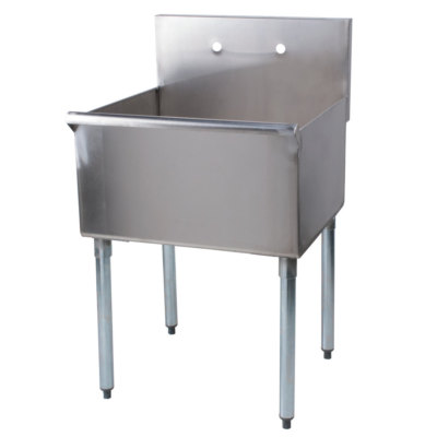 24 X24 X 14 Stainless Steel Commercial Utility Sink Prep Hand Wash Laundry Tub Ebay