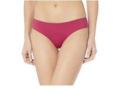 NWT Volcom Women's Simply Seamless Cheeky Bikini Bottom, Zinfandel Size M