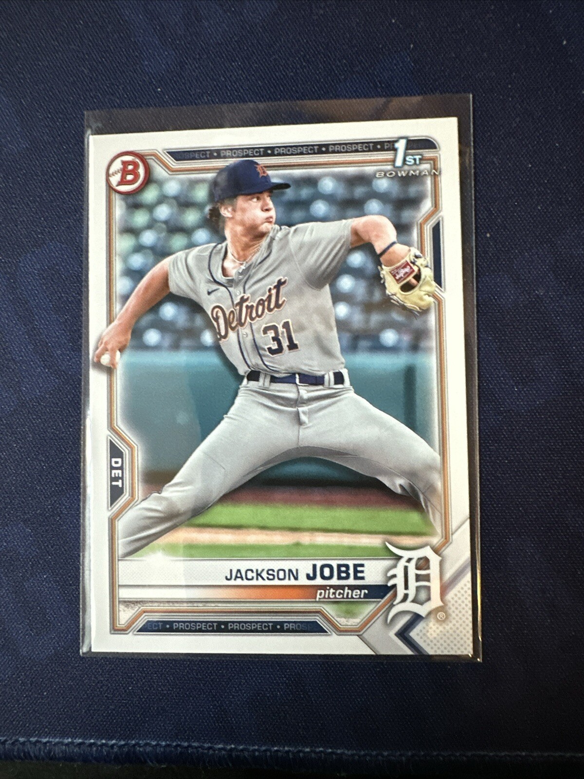 2021 1st Bowman Draft Paper Jackson Jobe Rookie NRMT+ RC Tigers Top Prospect!
