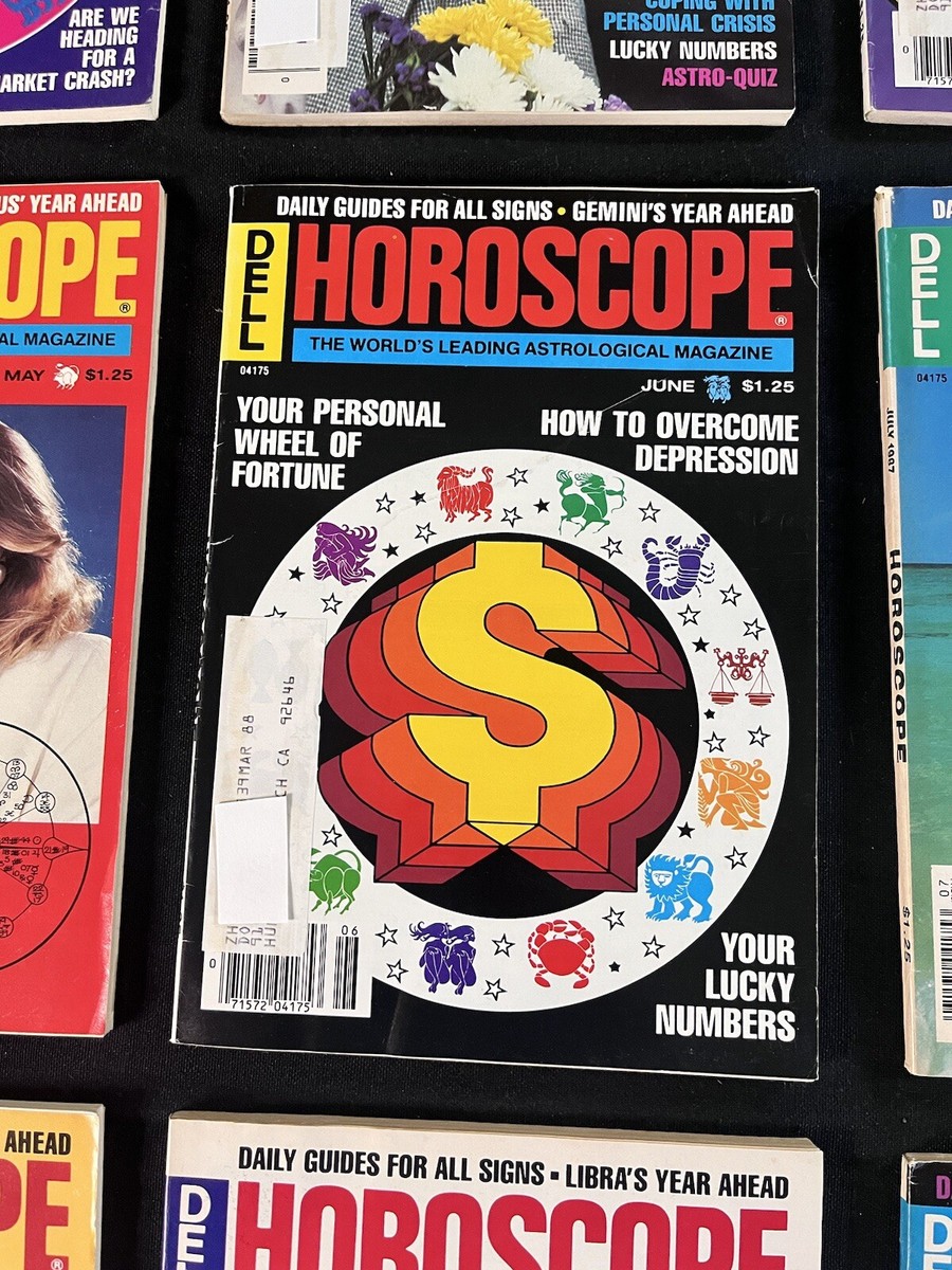 1987 Dell Horoscope Astrology Magazines (12) Zodiac COMPLETE