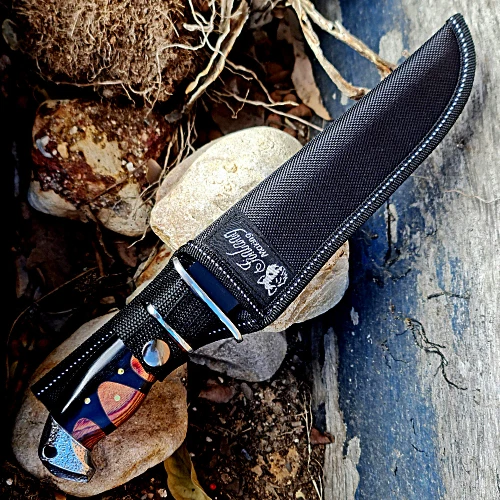 Outdoor COLUMBIA Hunting Knife Fixed Blade Large Bowie Camping Survival Knife - Picture 14 of 24