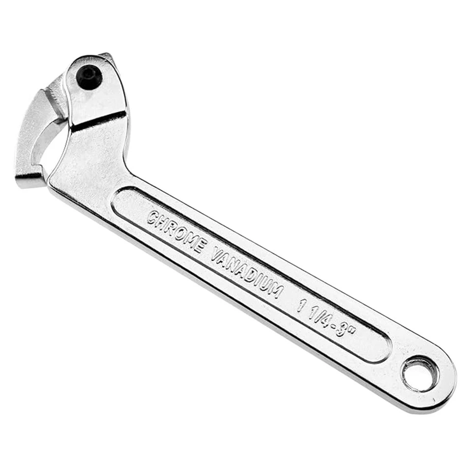 32-76mm Square Eng Adjustable Hook Wrench C Spanner Tool Suspension Motorcycle - Image 2 of 4