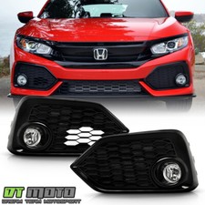 For 2017-2019 Honda Civic Hatchback Bumper Fog Lights Driving Lamps Wswitch Set For 2017-2019 Honda Civic Hatchback Bumper Fog Lights Driving Lamps Wswitch Set