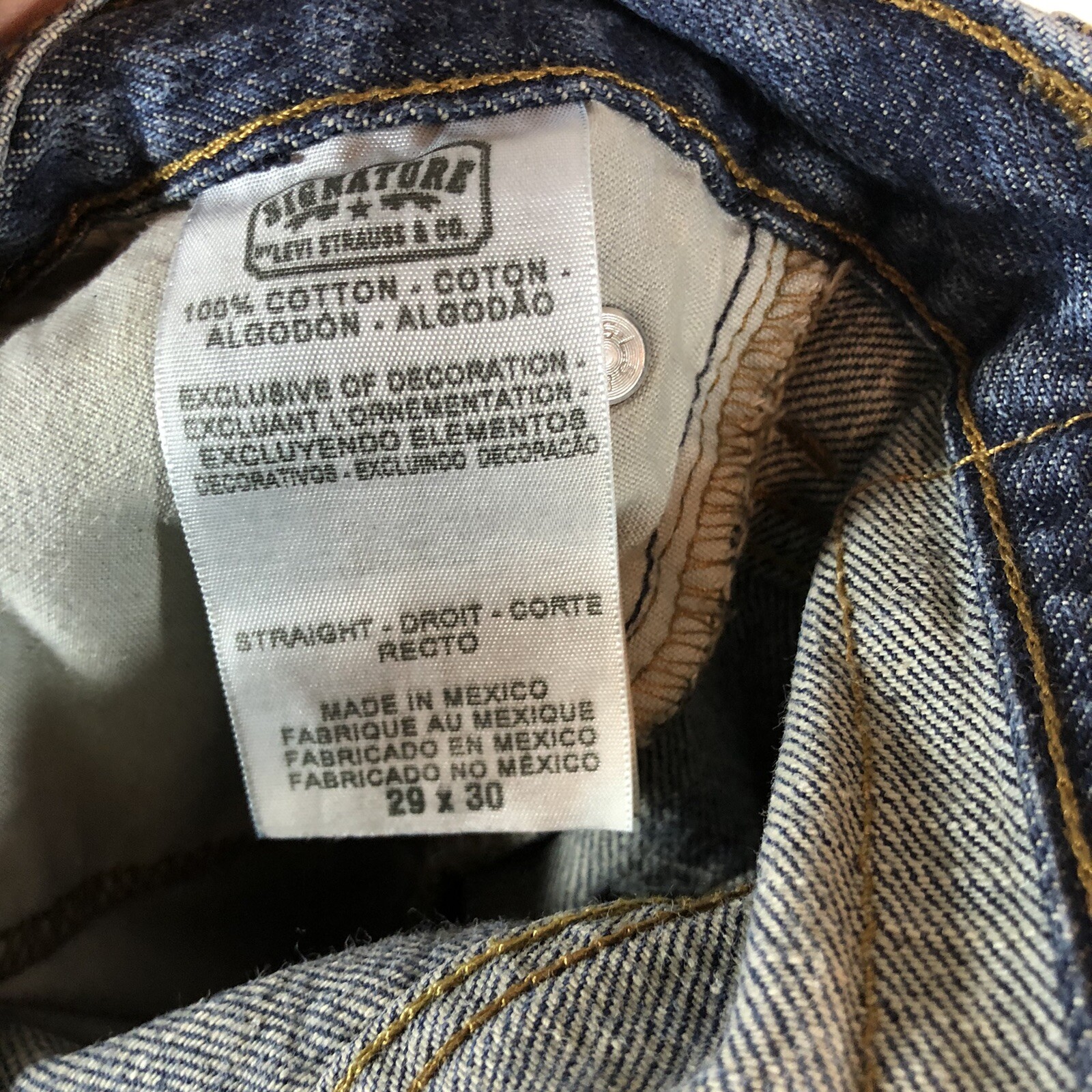 Signature By Levi Strauss Mens Jeans 29 x 30 image 3