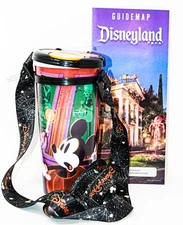 Disney Parks Haunted Mansion Cup Lanyard Drink Plastic Tumbler Halloween 2022